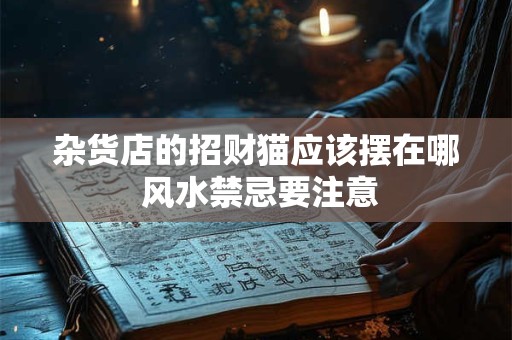杂货店的招财猫应该摆在哪 风水禁忌要注意
