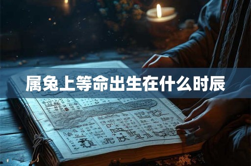 属兔上等命出生在什么时辰