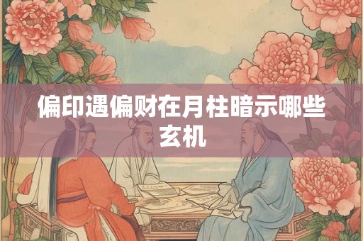 偏印遇偏财在月柱暗示哪些玄机