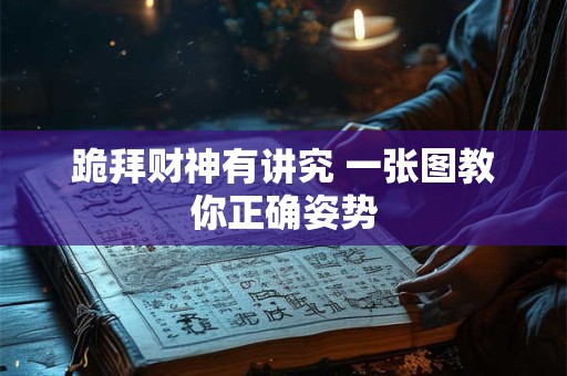 跪拜财神有讲究 一张图教你正确姿势