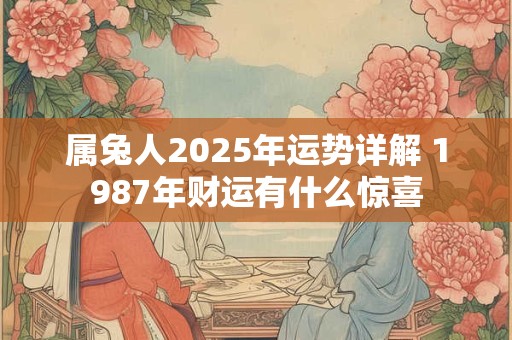 属兔人2025年运势详解 1987年财运有什么惊喜