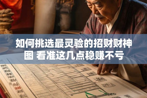 如何挑选最灵验的招财财神图 看准这几点稳赚不亏