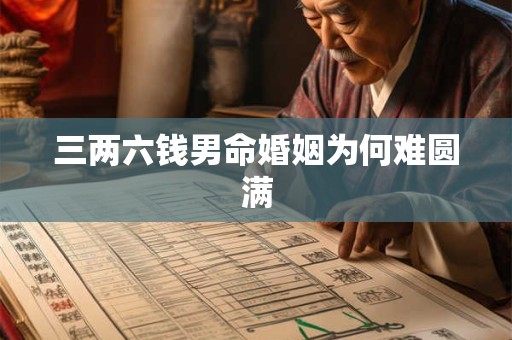 三两六钱男命婚姻为何难圆满