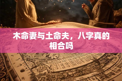 木命妻与土命夫，八字真的相合吗