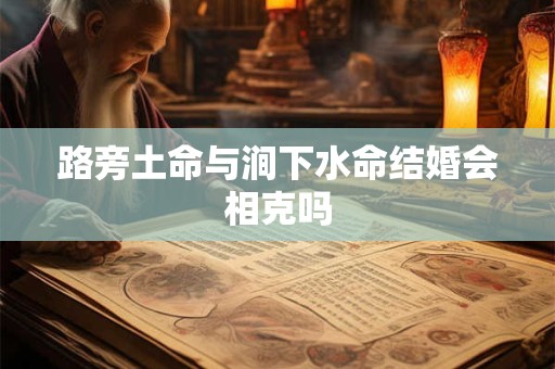 路旁土命与涧下水命结婚会相克吗