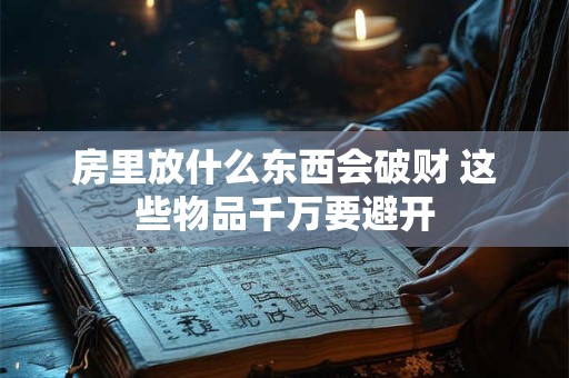 房里放什么东西会破财 这些物品千万要避开