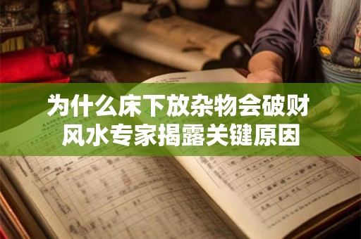 为什么床下放杂物会破财 风水专家揭露关键原因