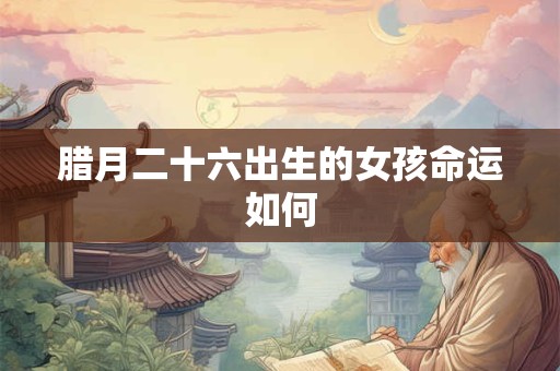 腊月二十六出生的女孩命运如何