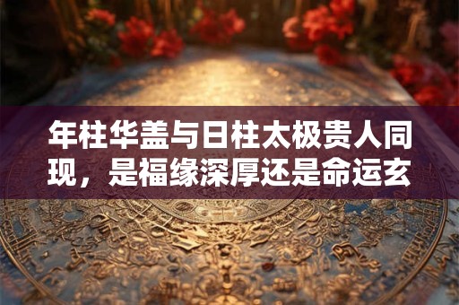 年柱华盖与日柱太极贵人同现，是福缘深厚还是命运玄机
