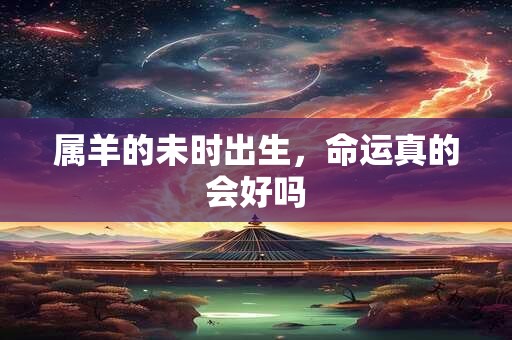 属羊的未时出生，命运真的会好吗