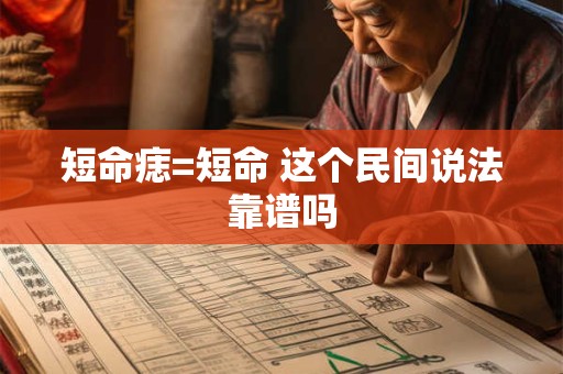 短命痣=短命 这个民间说法靠谱吗
