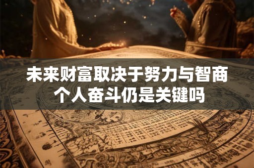 未来财富取决于努力与智商 个人奋斗仍是关键吗