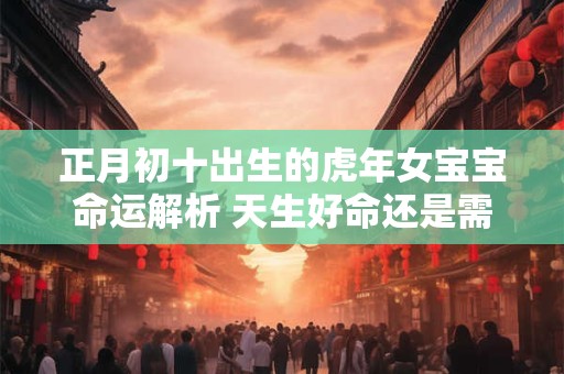 正月初十出生的虎年女宝宝命运解析 天生好命还是需后天改运
