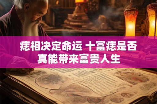 痣相决定命运 十富痣是否真能带来富贵人生