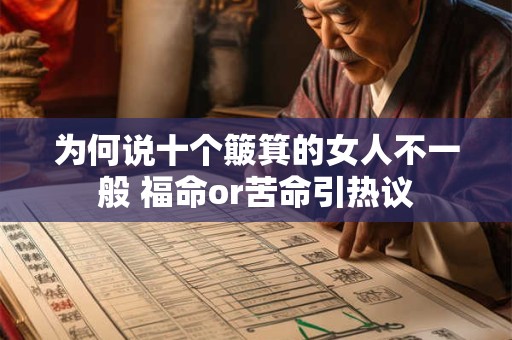 为何说十个簸箕的女人不一般 福命or苦命引热议