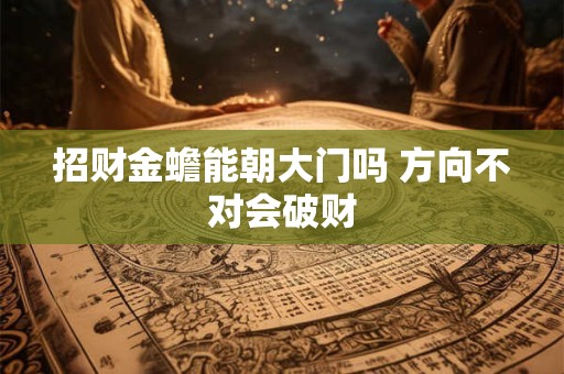 招财金蟾能朝大门吗 方向不对会破财