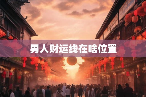 男人财运线在啥位置