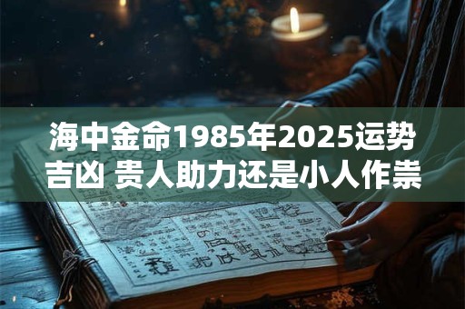 海中金命1985年2025运势吉凶 贵人助力还是小人作祟