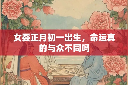 女婴正月初一出生，命运真的与众不同吗