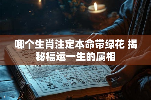 哪个生肖注定本命带绿花 揭秘福运一生的属相