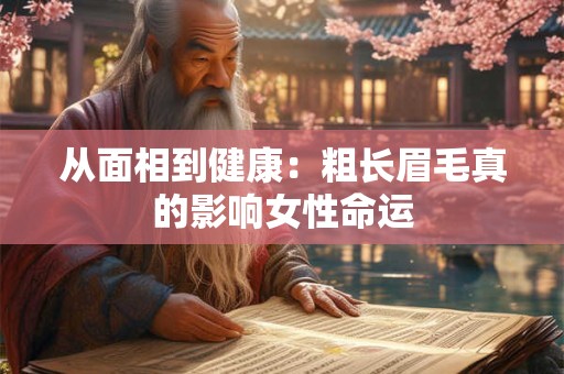 从面相到健康：粗长眉毛真的影响女性命运