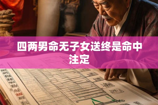 四两男命无子女送终是命中注定