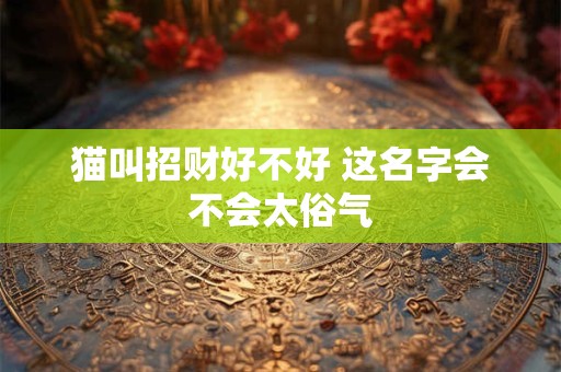 猫叫招财好不好 这名字会不会太俗气