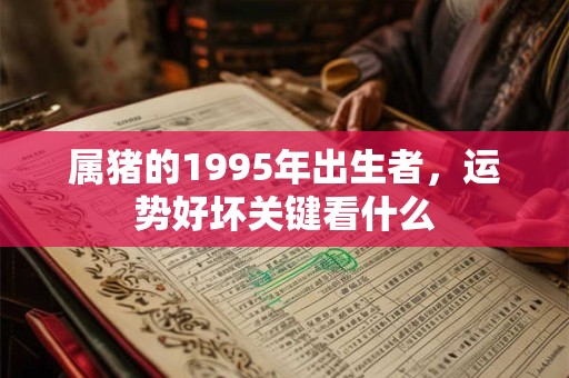 属猪的1995年出生者，运势好坏关键看什么
