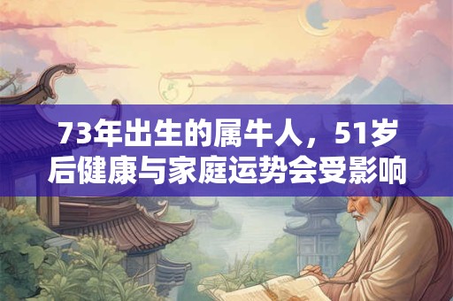 73年出生的属牛人，51岁后健康与家庭运势会受影响吗