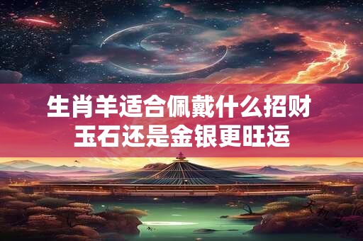 生肖羊适合佩戴什么招财 玉石还是金银更旺运