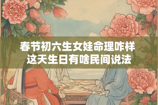 春节初六生女娃命理咋样 这天生日有啥民间说法