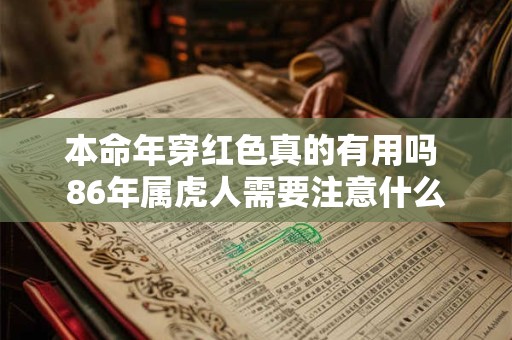 本命年穿红色真的有用吗 86年属虎人需要注意什么