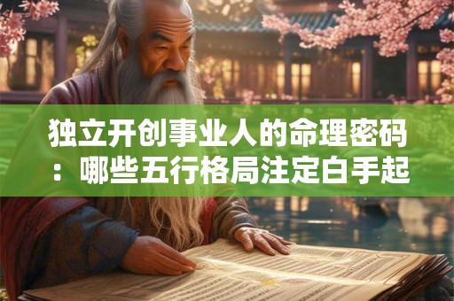 独立开创事业人的命理密码：哪些五行格局注定白手起家