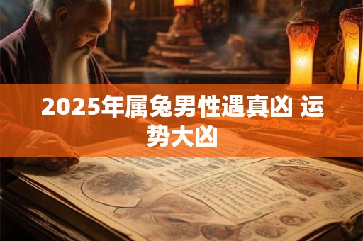 详细阅读:2025年属兔男性遇真凶 运势大凶 2025年属兔男性遇真凶 运势大凶
