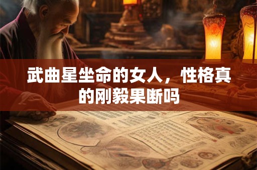 武曲星坐命的女人，性格真的刚毅果断吗