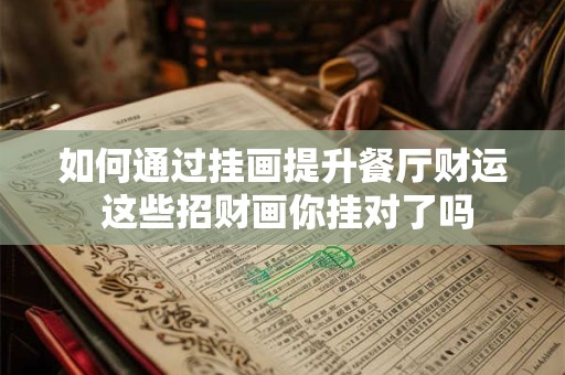 如何通过挂画提升餐厅财运 这些招财画你挂对了吗