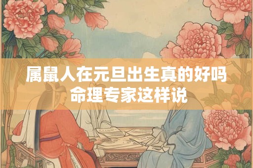 属鼠人在元旦出生真的好吗 命理专家这样说