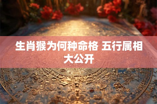 生肖猴为何种命格 五行属相大公开