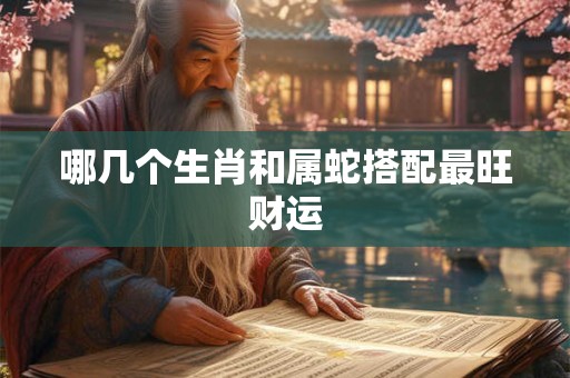 哪几个生肖和属蛇搭配最旺财运