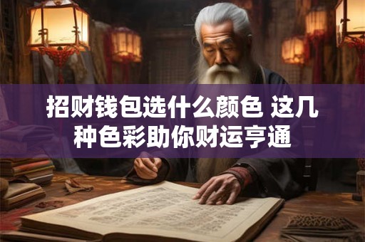 招财钱包选什么颜色 这几种色彩助你财运亨通