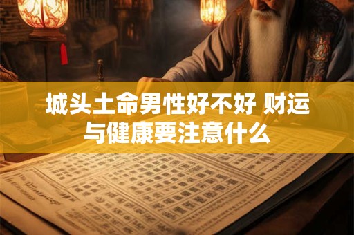 城头土命男性好不好 财运与健康要注意什么
