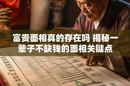 富贵面相真的存在吗 揭秘一辈子不缺钱的面相关键点