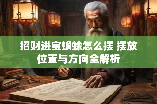 招财进宝蟾蜍怎么摆 摆放位置与方向全解析