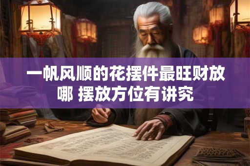 一帆风顺的花摆件最旺财放哪 摆放方位有讲究