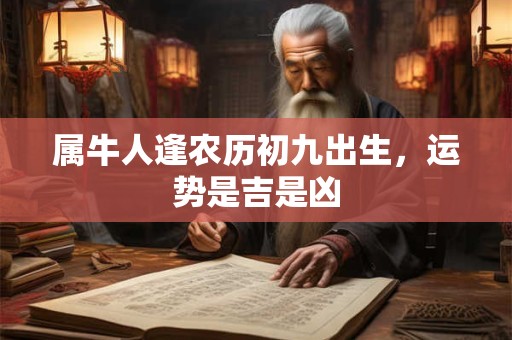 属牛人逢农历初九出生，运势是吉是凶