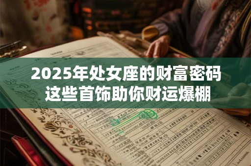 2025年处女座的财富密码 这些首饰助你财运爆棚