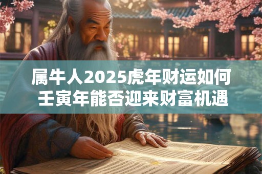 属牛人2025虎年财运如何 壬寅年能否迎来财富机遇