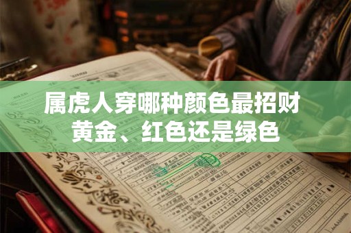 属虎人穿哪种颜色最招财 黄金、红色还是绿色