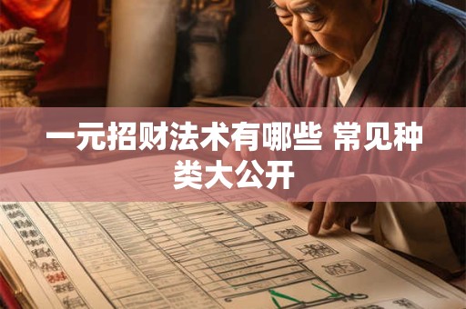 一元招财法术有哪些 常见种类大公开