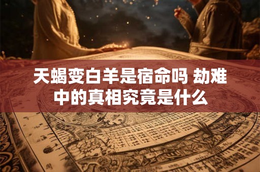 天蝎变白羊是宿命吗 劫难中的真相究竟是什么